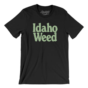 Idaho Weed Men/Unisex T-Shirt-Black-Allegiant Goods Co. Vintage Sports Apparel