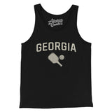 Georgia Pickleball Men/Unisex Tank Top-Black-Allegiant Goods Co. Vintage Sports Apparel