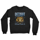 Detroit Football Throwback Mascot Midweight French Terry Crewneck Sweatshirt-Allegiant Goods Co. Vintage Sports Apparel