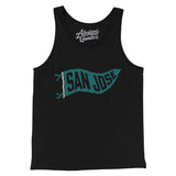 San Jose Pennant Men/Unisex Tank Top-Allegiant Goods Co. Vintage Sports Apparel