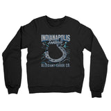Indianapolis Football Throwback Mascot Midweight French Terry Crewneck Sweatshirt-Allegiant Goods Co. Vintage Sports Apparel