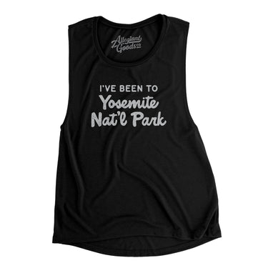 I've Been To Yosemite National Park Women's Flowey Scoopneck Muscle Tank-Allegiant Goods Co. Vintage Sports Apparel