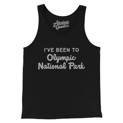 I've Been To Olympic National Park Men/Unisex Tank Top-Black-Allegiant Goods Co. Vintage Sports Apparel