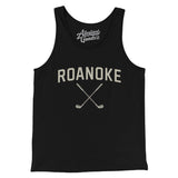 Roanoke Golf Men/Unisex Tank Top-Black-Allegiant Goods Co. Vintage Sports Apparel