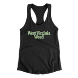 West Virginia Weed Women's Racerback Tank-Black-Allegiant Goods Co. Vintage Sports Apparel