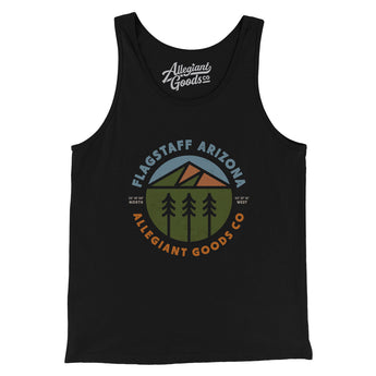 Flagstaff Arizona Retro Badge Men/Unisex Tank Top-Allegiant Goods Co. Vintage Sports Apparel