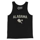 Alabama Pickleball Men/Unisex Tank Top-Black-Allegiant Goods Co. Vintage Sports Apparel