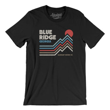 Blue Ridge Georgia Men/Unisex T-Shirt-Black-Allegiant Goods Co. Vintage Sports Apparel
