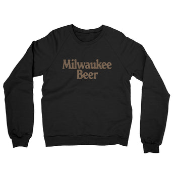 Milwaukee Beer Midweight French Terry Crewneck Sweatshirt-Allegiant Goods Co. Vintage Sports Apparel