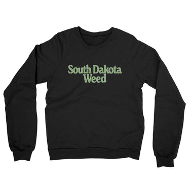 South Dakota Weed Midweight French Terry Crewneck Sweatshirt-Allegiant Goods Co. Vintage Sports Apparel