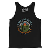 Bastrop Texas Retro Badge Men/Unisex Tank Top-Black-Allegiant Goods Co. Vintage Sports Apparel