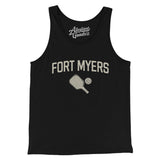 Fort Myers Pickleball Men/Unisex Tank Top-Black-Allegiant Goods Co. Vintage Sports Apparel