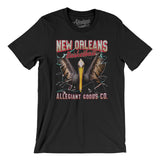 New Orleans Basketball Throwback Mascot Men/Unisex T-Shirt-Black-Allegiant Goods Co. Vintage Sports Apparel
