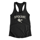 Spokane Pickleball Women's Racerback Tank-Black-Allegiant Goods Co. Vintage Sports Apparel