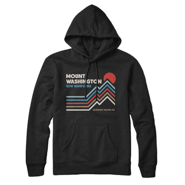 Mount Washington New Hampshire Hoodie-Black-Allegiant Goods Co. Vintage Sports Apparel
