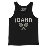 Idaho Tennis Men/Unisex Tank Top-Black-Allegiant Goods Co. Vintage Sports Apparel