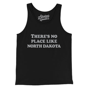 There's No Place Like North Dakota Men/Unisex Tank Top-Black-Allegiant Goods Co. Vintage Sports Apparel