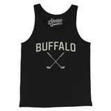 Buffalo Golf Men/Unisex Tank Top-Black-Allegiant Goods Co. Vintage Sports Apparel
