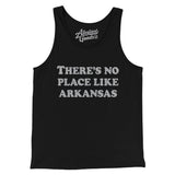 There's No Place Like Arkansas Men/Unisex Tank Top-Black-Allegiant Goods Co. Vintage Sports Apparel