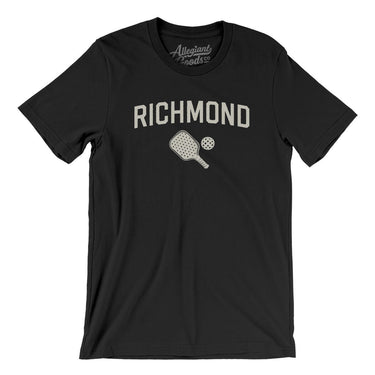 Richmond Pickleball Men/Unisex T-Shirt-Black-Allegiant Goods Co. Vintage Sports Apparel