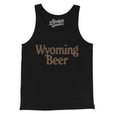 Wyoming Beer Men/Unisex Tank Top-Black-Allegiant Goods Co. Vintage Sports Apparel