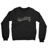 San Antonio Vintage Script Midweight French Terry Crewneck Sweatshirt-Allegiant Goods Co. Vintage Sports Apparel