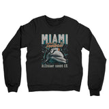 Miami Football Throwback Mascot Midweight French Terry Crewneck Sweatshirt-Allegiant Goods Co. Vintage Sports Apparel