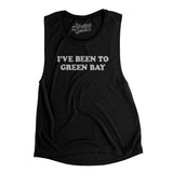 I've Been To Green Bay Women's Flowey Scoopneck Muscle Tank-Black-Allegiant Goods Co. Vintage Sports Apparel