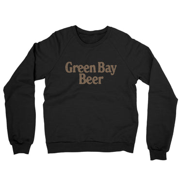 Green Bay Beer Midweight French Terry Crewneck Sweatshirt-Allegiant Goods Co. Vintage Sports Apparel