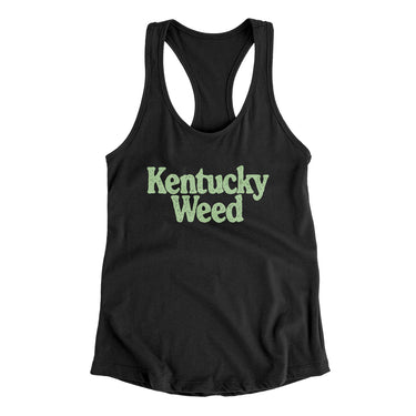 Kentucky Weed Women's Racerback Tank-Allegiant Goods Co. Vintage Sports Apparel