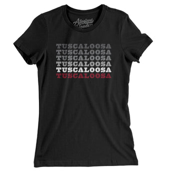 Tuscaloosa Repeat Women's T-Shirt-Black-Allegiant Goods Co. Vintage Sports Apparel