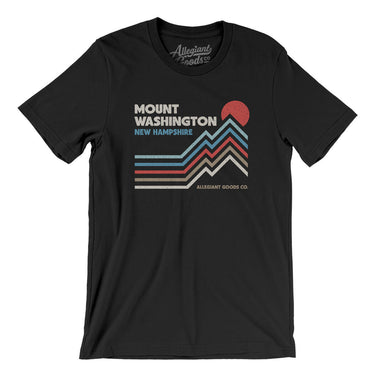 Mount Washington New Hampshire Men/Unisex T-Shirt-Black-Allegiant Goods Co. Vintage Sports Apparel