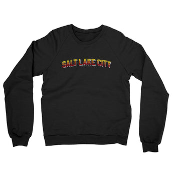 Salt Lake City Varsity Midweight French Terry Crewneck Sweatshirt-Allegiant Goods Co. Vintage Sports Apparel