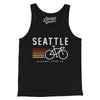 Seattle Cycling Men/Unisex Tank Top-Black-Allegiant Goods Co. Vintage Sports Apparel
