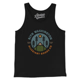 Blye Washington Retro Badge Men/Unisex Tank Top-Black-Allegiant Goods Co. Vintage Sports Apparel