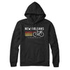 New Orleans Cycling Hoodie-Black-Allegiant Goods Co. Vintage Sports Apparel