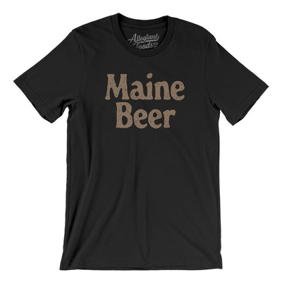 Maine Beer Men/Unisex T-Shirt-Black-Allegiant Goods Co. Vintage Sports Apparel