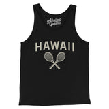 Hawaii Tennis Men/Unisex Tank Top-Black-Allegiant Goods Co. Vintage Sports Apparel