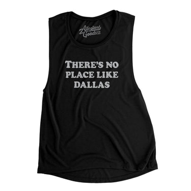 There's No Place Like Dallas Women's Flowey Scoopneck Muscle Tank-Allegiant Goods Co. Vintage Sports Apparel