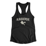 Albuquerque Pickleball Women's Racerback Tank-Black-Allegiant Goods Co. Vintage Sports Apparel