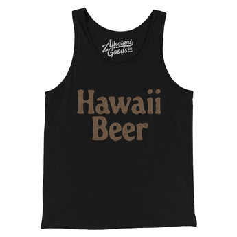 Hawaii Beer Men/Unisex Tank Top-Black-Allegiant Goods Co. Vintage Sports Apparel
