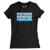 Victory Monday Carolina Women's T-Shirt-Black-Allegiant Goods Co. Vintage Sports Apparel