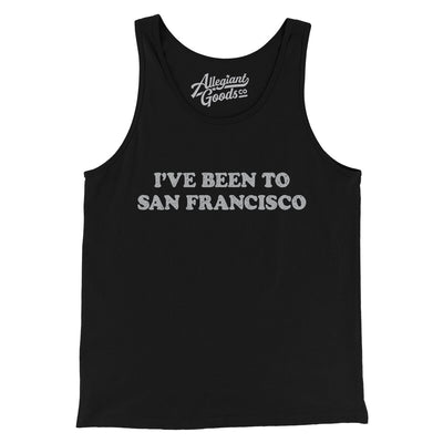 I've Been To San Francisco Men/Unisex Tank Top-Black-Allegiant Goods Co. Vintage Sports Apparel