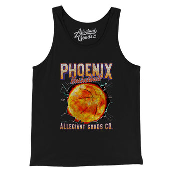 Phoenix Basketball Throwback Mascot Men/Unisex Tank Top-Allegiant Goods Co. Vintage Sports Apparel