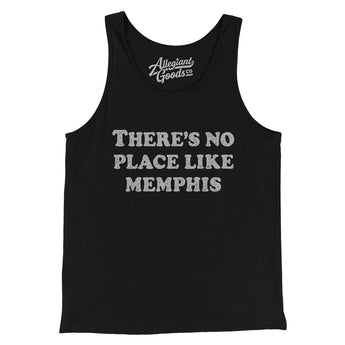 There's No Place Like Memphis Men/Unisex Tank Top-Black-Allegiant Goods Co. Vintage Sports Apparel