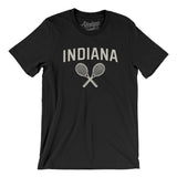 Indiana Tennis Men/Unisex T-Shirt-Black-Allegiant Goods Co. Vintage Sports Apparel