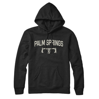 Palm Springs Cycling Hoodie-Black-Allegiant Goods Co. Vintage Sports Apparel