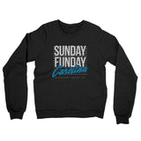 Sunday Funday Carolina Midweight French Terry Crewneck Sweatshirt-Allegiant Goods Co. Vintage Sports Apparel