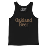Oakland Beer Men/Unisex Tank Top-Black-Allegiant Goods Co. Vintage Sports Apparel