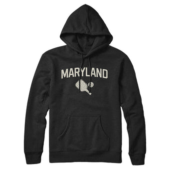 Maryland Pickleball Hoodie-Black-Allegiant Goods Co. Vintage Sports Apparel